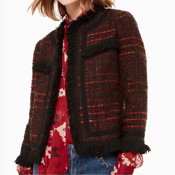 Kate Spade Short Tweed Jacket - Picture 10 of 11